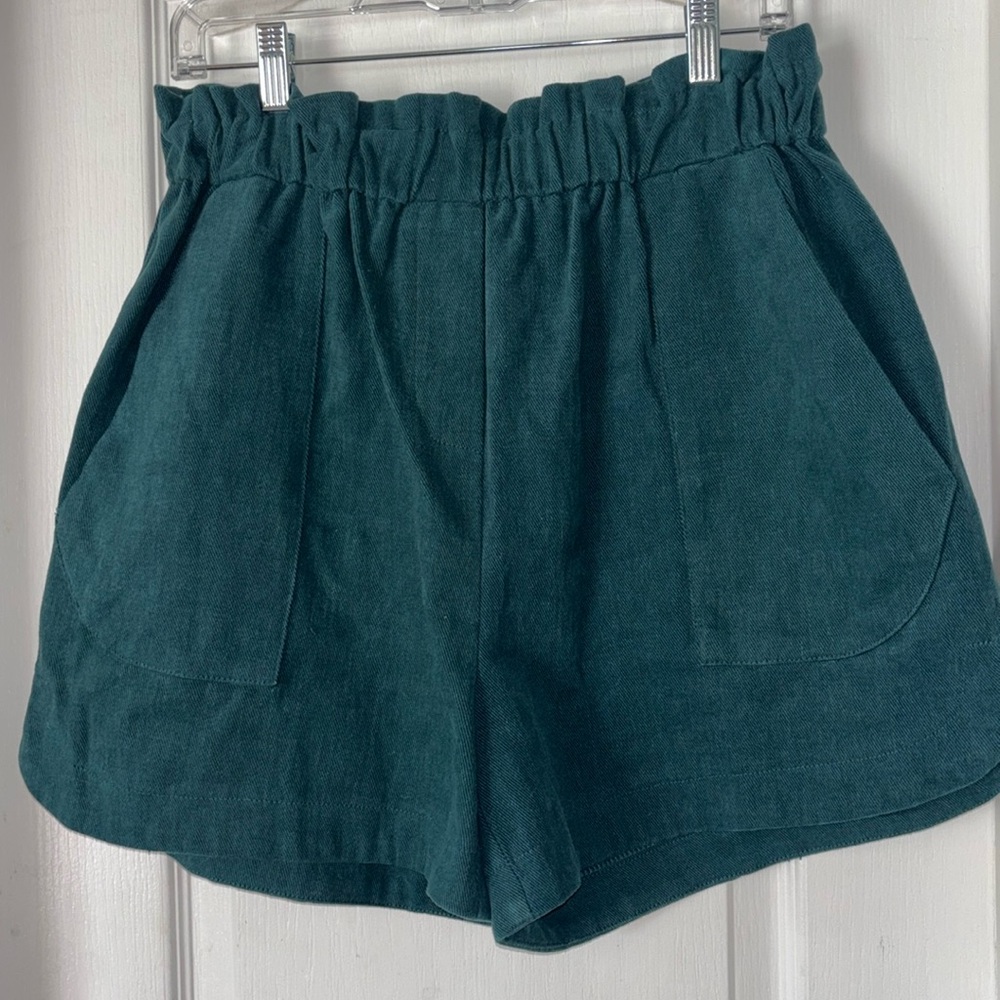 FRNCH Paris Marjorie Woven Shorts - Green
